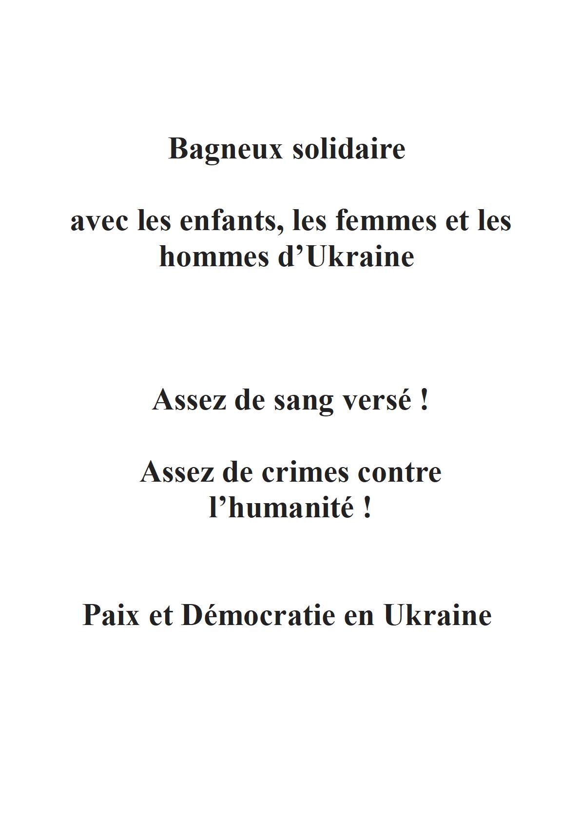 Tribune des élu.es du groupe EELV et Citoyen.nes,  Bagneux infos, avril 2022